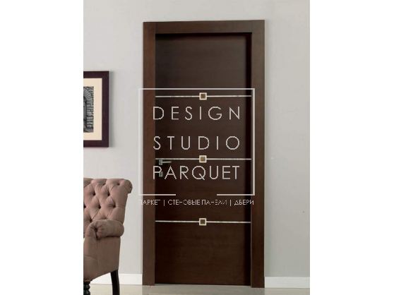 Дверь распашная New Design Porte Metropolis Guidetto Wood 1011/QQ/F01 Rovere Tinto Wenge Inserti Alabastro 01